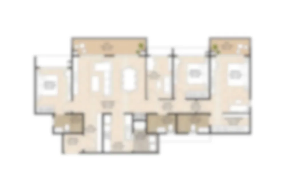 3.5 BHK Floor Plan